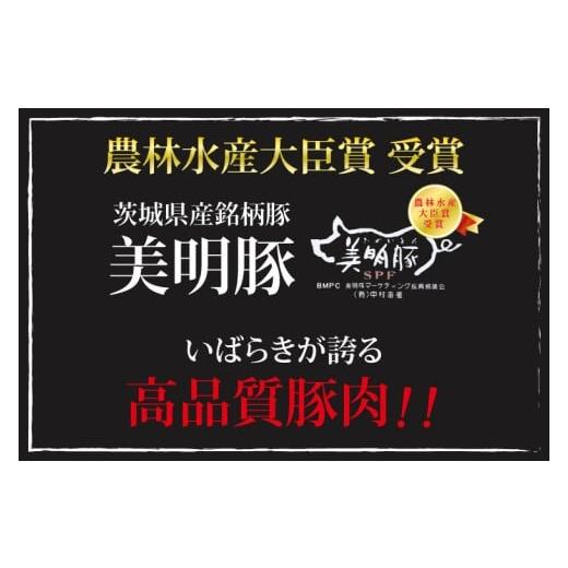 ふるさと納税 豚 しゃぶしゃぶ 茨城県 水戸市  3ヶ月定期便 美明豚 しゃぶしゃぶ用300g（ロース150g・ばら150g） 氷結 豚 ブランド名豚 茨城県 水戸市 食べ…