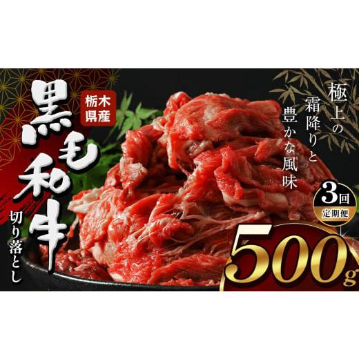 ふるさと納税 牛肉 カレー・シチュー 栃木県 下野市 定期便3回 栃木県産牛 黒毛和牛 切り落とし 500g | 黒毛 和牛 牛肉 焼肉 とろける 霜降り 赤身 切り落と…
