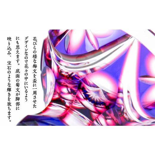ふるさと納税 陶磁器・漆器・ガラス 鹿児島県 鹿児島市 島津薩摩切子 脚付盃 C-202 ルリ緑　K010-039_02_5