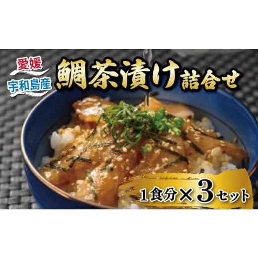 ふるさと納税 魚貝類 鯛 愛媛県 宇和島市 鯛茶漬け 3食 セット タレ付き 辻水産 家庭用 保冷バッグ 梱包 真鯛 鯛 マダイ タイ 冷凍 真空パック お手軽 流水解…