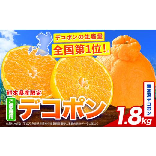 ふるさと納税 みかん・柑橘類 デコポン 熊本県 津奈木町 無加温デコポン 約1.8kg(3-5玉前後) [1月上旬〜1月下旬出荷予定(土日祝除く)] 柑橘 不知火 デコポン…
