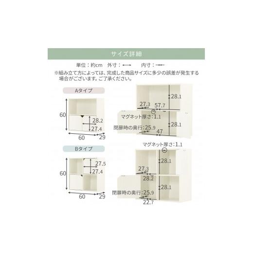 ふるさと納税 家具 本棚・ラック・カラーボックス 和歌山県 海南市  完成品でお届け 収納ボックス〔Aタイプ〕（ウォールナット）収納棚 扉付き キャビネット … |  | 03