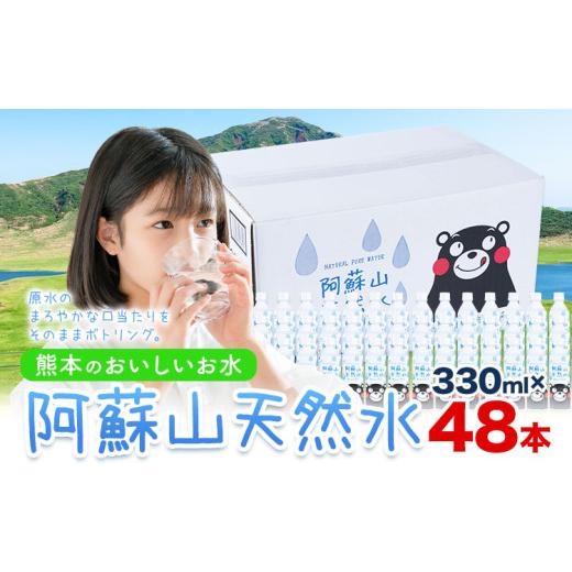 ふるさと納税 水・ミネラルウォーター 熊本県 御船町 水 熊本 の おいしい お水 阿蘇山 天然水 330ml × 48本 2ケース 丸富産業《30日以内に出荷予定(土日祝除…の画像