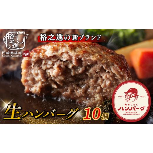 ふるさと納税 肉 ハンバーグ 岩手県 一関市 生ハンバーグ 格之進 無添加 肉おじさん < あはハンバーグ > 10個 ハンバーグ 牛肉 豚肉 合い挽き 合挽 ヘル…