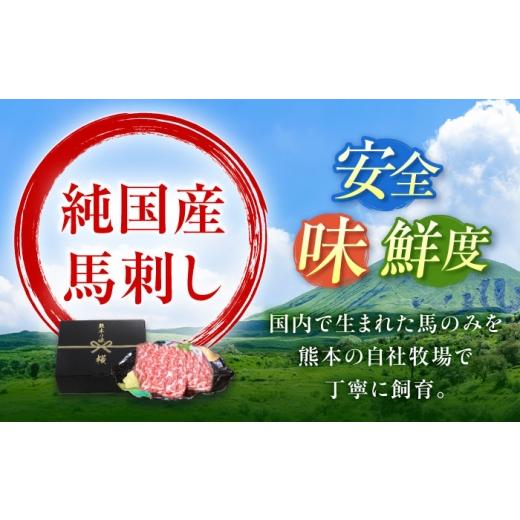 ふるさと納税 馬肉 熊本県 合志市  全6回定期便 『純国産』熊本の味「桜」霜降り馬刺し「特選」 計約1.8kg（約300g×6回） 霜降り 馬肉 馬刺 ／ 熊本 馬刺し …の画像