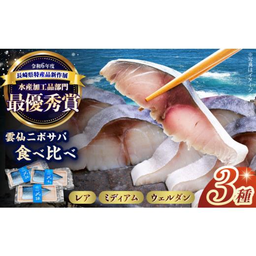 ふるさと納税 魚貝類 長崎県 - 雲仙ニボサバ しめ鯖 食べ比べセット