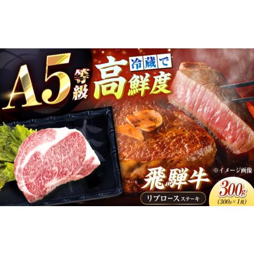 ふるさと納税 牛肉 ステーキ 岐阜県 恵那市 チルド(冷蔵)発送 牛肉 「飛騨牛」 A5等級 リブロース ステーキ用 300g / 恵那市 / 東美濃農業協同組合 AUFX0…