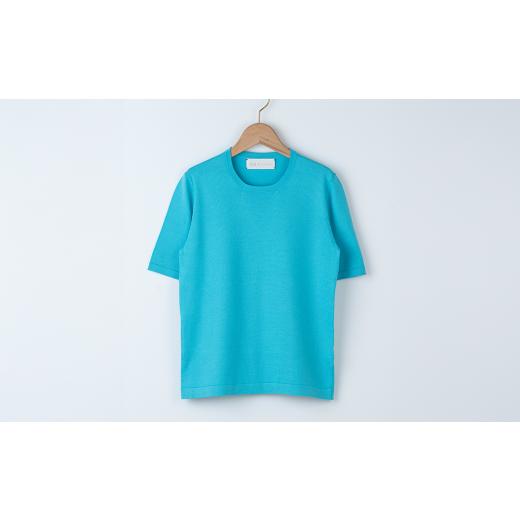 ふるさと納税 服 男 宮城県 加美町 コットン ラウンドネックプルオーバー 5分袖　男S：40 ｜ 天然素材 春夏 メンズ 男S（40）サイズの画像