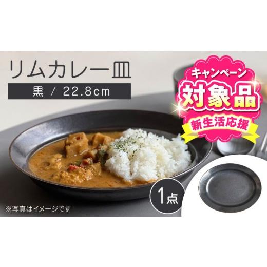 ふるさと納税 食器・グラス 皿 愛知県 瀬戸市 瀬戸焼 リムカレー皿(黒) 株式会社カネ三商店 / 皿 食器 カレー皿 ギフト プレゼント / 瀬戸市