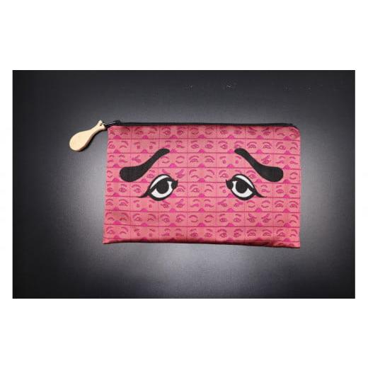 ふるさと納税 織物・繊維品 福岡県 福岡市 博多織にわかポーチ(ピンク)W約21cm×H約13cm ピンク