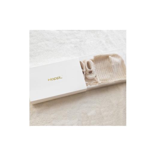 ふるさと納税 服 子ども 大阪府 和泉市 HOPPL(ホップル)ニューボーンニットセット(手編みオーガニックコットン使用) 1628338の画像