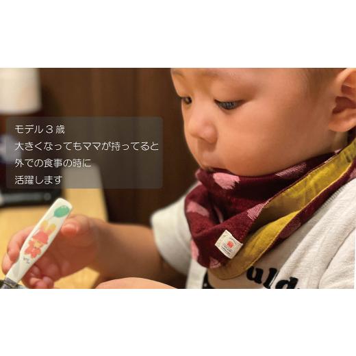 ふるさと納税 服 子ども 福岡県 筑後市 長く使えるギフト／久留米絣の赤ちゃんもんぺ もんぺっぺ＆2WAYスタイ セット 紅玉 出産祝い プレゼント ギフト スタイ…の画像