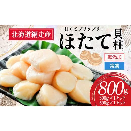 ふるさと納税 魚貝類 ホタテ 北海道 網走市  チョイス限定 2026年新物先行予約 網走前浜産 無添加ホタテ貝柱 800g (300g×1、500g×1) （2026年6月15日より順…の画像