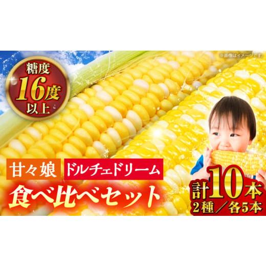 ふるさと納税 とうもろこし 熊本県 菊陽町 先行予約 2026年6月上旬より順次発送 スイートコーン、ドルチェドリームと甘々娘の食べ比べセット なかむら農園 BH…