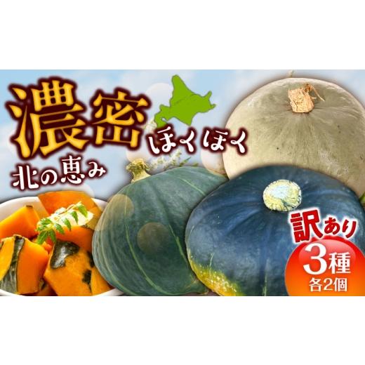 ふるさと納税 人参・大根・他根菜 北海道 足寄町 先行予約 北海道 かぼちゃ 訳あり ダークホース・とっておき・特濃こふき 3種類×2個 9月中旬以降発送 足寄…_1