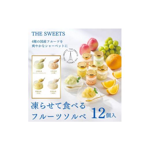ふるさと納税 アイス・ヨーグルト シャーベット 大阪府 大東市 期間限定7月31日まで ザ・スウィーツ 凍らせて食べるフルーツソルベ(12個)