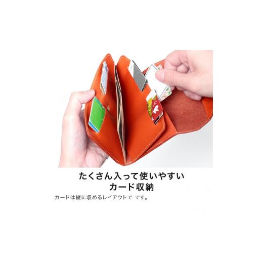 ふるさと納税 財布 栃木県 栃木市  ブラック(赤糸) 小さい長財布-letter- HUKURO 栃木レザー ブラック(赤糸)の画像