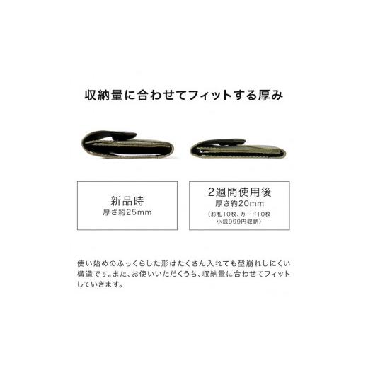 ふるさと納税 財布 栃木県 栃木市  ブラック(赤糸) 小さい長財布-letter- HUKURO 栃木レザー ブラック(赤糸)の画像