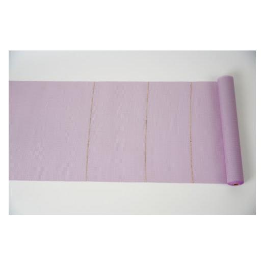 ふるさと納税 織物・繊維品 京都府 京丹後市  丹後の藤布 遊絲舎 八寸名古屋帯 「すかし麻の葉」（うす紫） 仕立て方法：名古屋仕立て（総カガリ）  FY0010…の画像