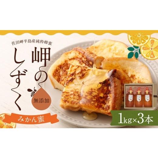 ふるさと納税 加工品等 はちみつ 愛媛県 - 「岬のしずく」佐田岬半島産純粋蜂蜜 みかん蜜 1kg 3本 セット 合計3kg 愛媛県産 はちみつ ハチミツ 蜜 国産 常温 …の画像