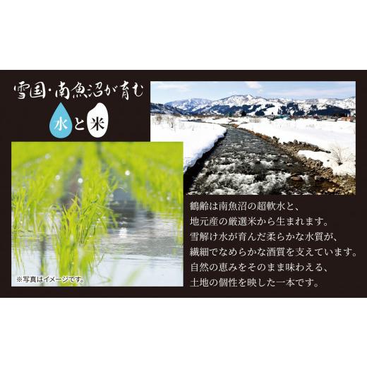 ふるさと納税 日本酒 純米吟醸酒 新潟県 南魚沼市 鶴齢 純米吟醸 720ml 12本 晩酌 酒 日本酒 常温 熱燗 こしいぶき 15.5％ アルコール お酒 低精米 新潟 贈答…の画像