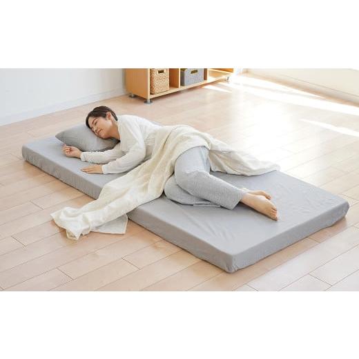 ふるさと納税 タオル・寝具 敷布団 岡山県 倉敷市 クイーン/1枚もの/ネイビー 高反発 マットレス 約10cm [グランデ] 寝具 敷布団 敷き布団 布団 岡山県 …