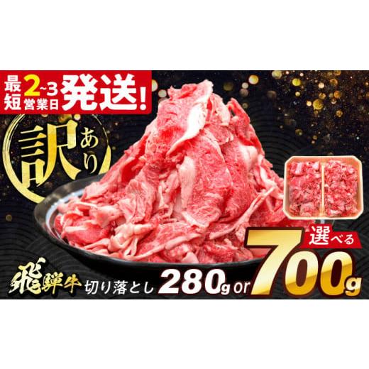 ふるさと納税 牛肉 すき焼き 岐阜県 多治見市 飛騨牛 切り落とし 280g 多治見市 / 養老ミート 飛騨牛 牛肉 和牛 冷凍 赤身 和牛 訳あり お試し THG002 280g