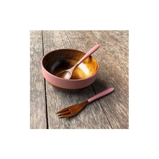 ふるさと納税 食器・グラス セット 香川県 さぬき市 お子様セット (スプーン・フォーク・ボウルのセット) ピンク ピンク
