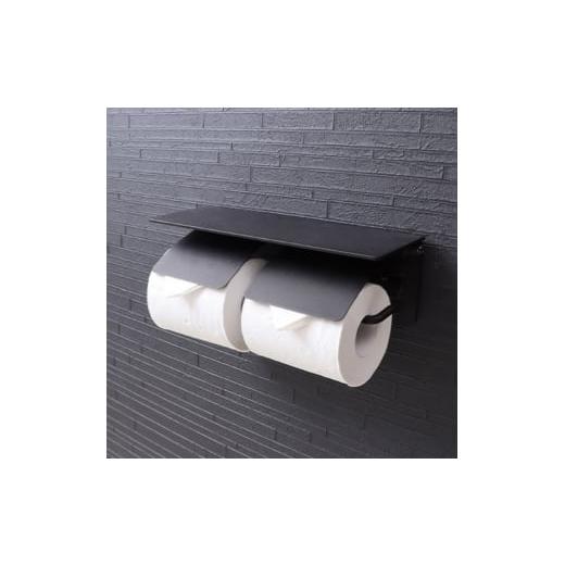 ふるさと納税 雑貨・日用品 兵庫県 小野市 トイレットペーパーホルダー 2連 Blan ブラン ブラック トイレ トイレットペーパー ホルダー インテリア 家具 新居 …