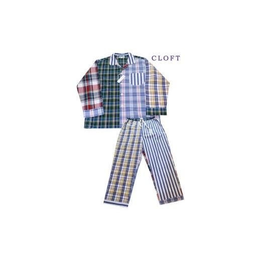 ふるさと納税 織物・繊維品 東京都 新宿区 シャツメーカーが作る上質パジャマ切替チェック L 衣類 パジャマ セット 服 綿 天然素材 上質 新宿 高級感 工芸品 0…