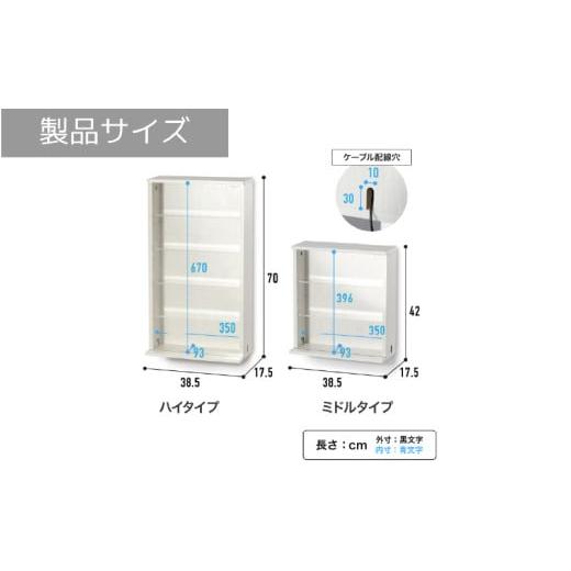 ふるさと納税 雑貨・日用品 大阪府 東大阪市  BIBILAB アクスタマンション（LBR-380M-WW） - 壁に取り付けられる空中コレクションケースの画像
