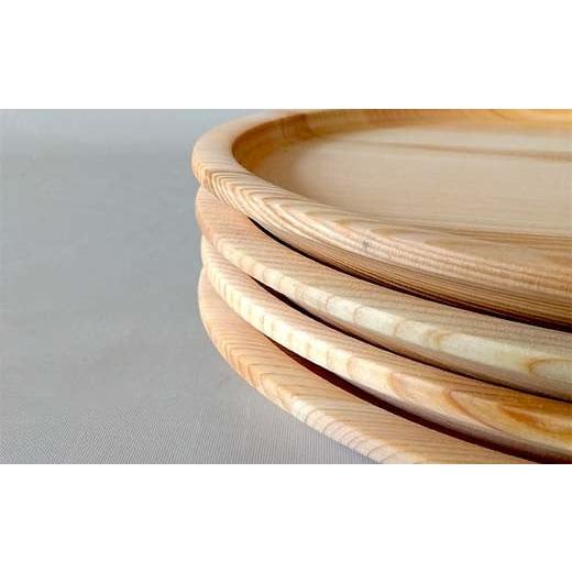 ふるさと納税 木工品・竹工品 岐阜県 中津川市 ひのき皿 4枚セット 木製 ワンプレート 桧 工芸品 木工品 おしゃれ 贈り物 プレゼント 岐阜 中津川 F4N-1811の画像