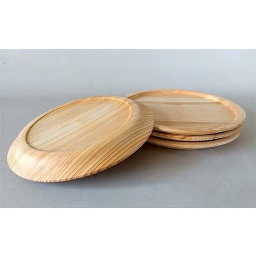 ふるさと納税 木工品・竹工品 岐阜県 中津川市 ひのき皿 4枚セット 木製 ワンプレート 桧 工芸品 木工品 おしゃれ 贈り物 プレゼント 岐阜 中津川 F4N-1811の画像