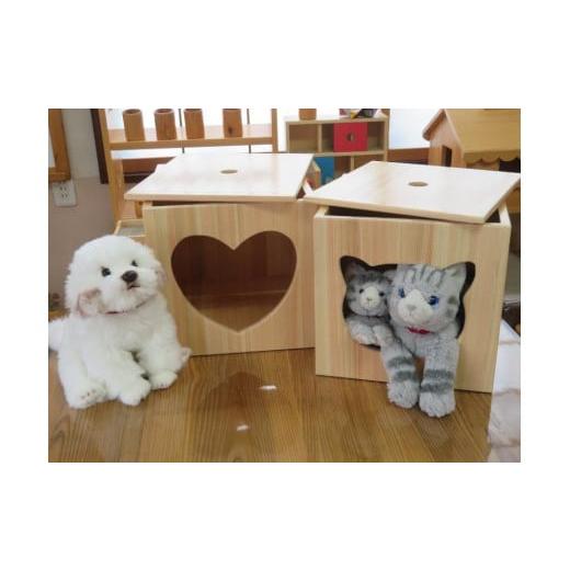 ふるさと納税 家具 滋賀県 彦根市 ペットハウス 蓋付き 木製 ねこ ねこ型