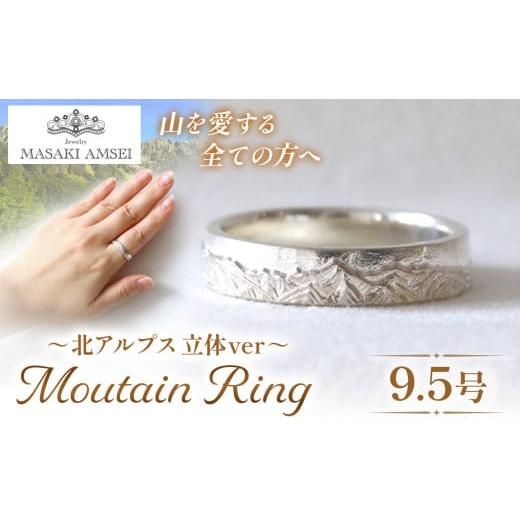 ふるさと納税 アクセサリー リング 長野県 松本市 〔立体〕北アルプスのリング 9.5号│信州 アルプス リング 指輪 アクセサリー 手 飾り 山岳 山 北アルプス …