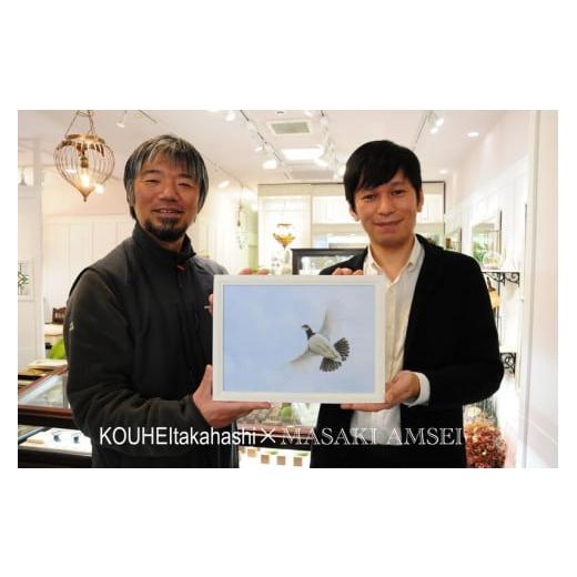 ふるさと納税 アクセサリー ネックレス 長野県 松本市  MASAKI AMSEI×高橋広平　雷鳥保護プロジェクトコラボ 羽ばたく雷鳥のペンダントトップ(＋45cmチェーン…の画像