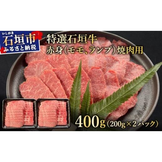 ふるさと納税 牛肉 焼肉・バーベキュー 沖縄県 石垣市 2025年11月以降順次発送 希少な特選石垣牛をご家庭で 赤身(モモ、ランプ)焼肉用200g×2パック&amp;石…