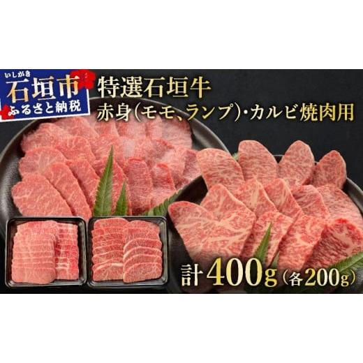 ふるさと納税 牛肉 焼肉・バーベキュー 沖縄県 石垣市 2025年11月以降順次発送 希少な特選石垣牛をご家庭で 赤身(モモ、ランプ)とカルビ焼肉用食べ比べセッ…