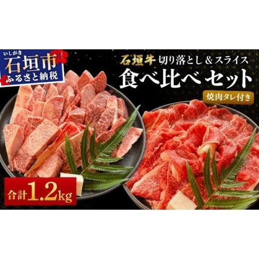 ふるさと納税 牛肉 セット 沖縄県 石垣市 2025年11月以降順次発送 希少な特選石垣牛をご家庭で 切り落とし焼き肉用とスライスの大満足食べ比べ 合計1.2kg …