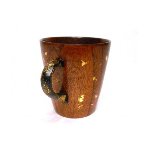 ふるさと納税 民芸品・工芸品 香川県 -  黒松 象谷塗 金箔マグカップ 1608855_3