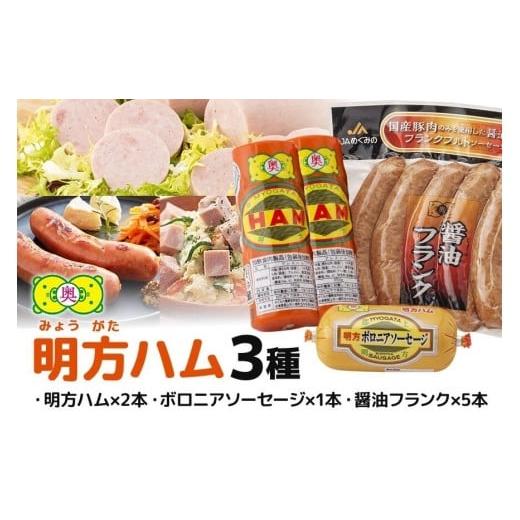 ふるさと納税 ハム・ソーセージ・ハンバーグ 岐阜県 八百津町 明方ハム 詰合せ Bセット 明方ハム ボロニアソーセージ 醤油フランク 特産品 加工品 農協 (499) …