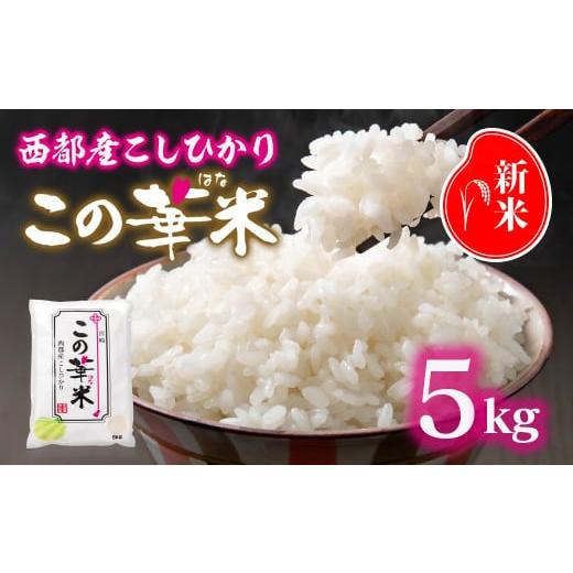ふるさと納税 米 コシヒカリ 宮崎県 西都市 令和7年産 新米こしひかり 『この華米』5kg 1.5-41 精米 白米 コシヒカリ コシヒカリ:5kg
