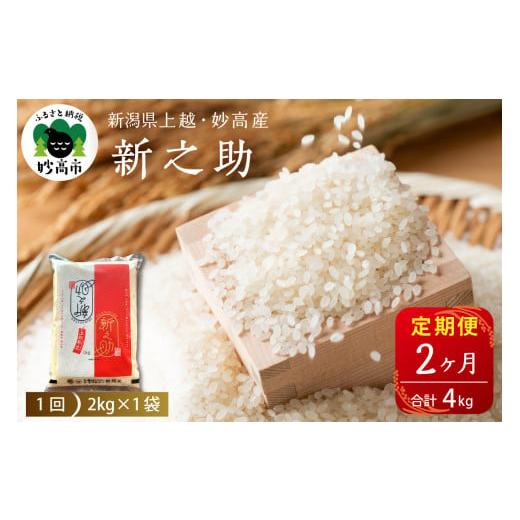 ふるさと納税 米 新潟県 妙高市 2025年12月下旬発送 定期便 令和7年産新潟県上越・妙高産新之助2kg×2回(計4kg) 2025年12月下旬より発送