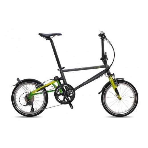 ふるさと納税 自転車 折りたたみ自転車 香川県 さぬき市 Tyrell(タイレル) IVE ダークグレー&ライムグリーン 自転車 折りたたみ式 ミニベロ スポーツ ロード…