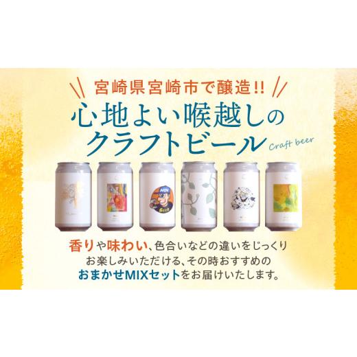 ふるさと納税 ビール 地ビール 宮崎県 宮崎市 おまかせMIX6缶 6ヶ月定期便セット_M368-T001-03 98,000円 定期便全6回の画像