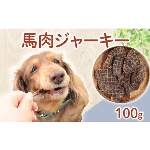 ふるさと納税 加工品等 新潟県 新発田市 ドッグフード 馬肉ジャーキー 100g (50g×2袋) 馬肉 ドックフード ジャーキー ペット おやつ ペット用品 犬用 無添加 …