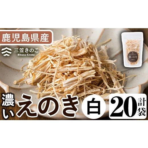ふるさと納税 野菜類 きのこ 鹿児島県 阿久根市 濃いえのき白(20袋・計600g)国産 白えのき エノキ きのこ 茸 キノコ セット 個包装 三笠えのき茸生産組合 akn0…