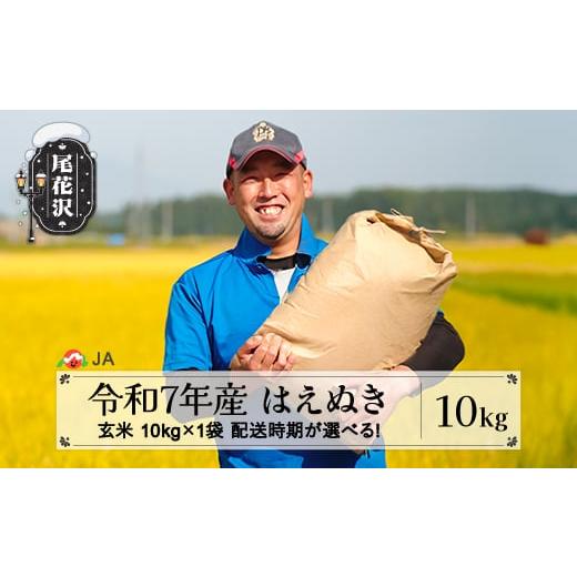 ふるさと納税 玄米 山形県 尾花沢市 令和7年産 新米 玄米 はえぬき10kg 5月下旬発送 ja-hagxa10-5s 令和8年5月下旬発送