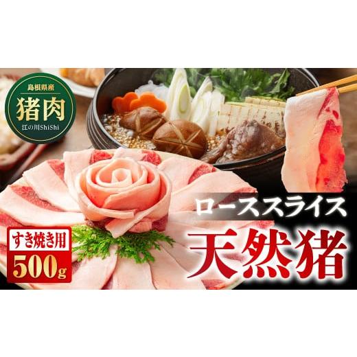 ふるさと納税 猪肉 島根県 江津市 江の川shishi 天然猪 ローススライス すき焼き用 約500g AI-8|肉 お肉 猪肉 いのしし肉 イノシシ肉 ジビエ ジビエ料理 ロー…