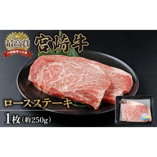 ふるさと納税 牛肉 ステーキ 宮崎県 串間市 KU309-1 宮崎牛ロースステーキセット 計250g (250g×1) 250g×1枚 合計250g